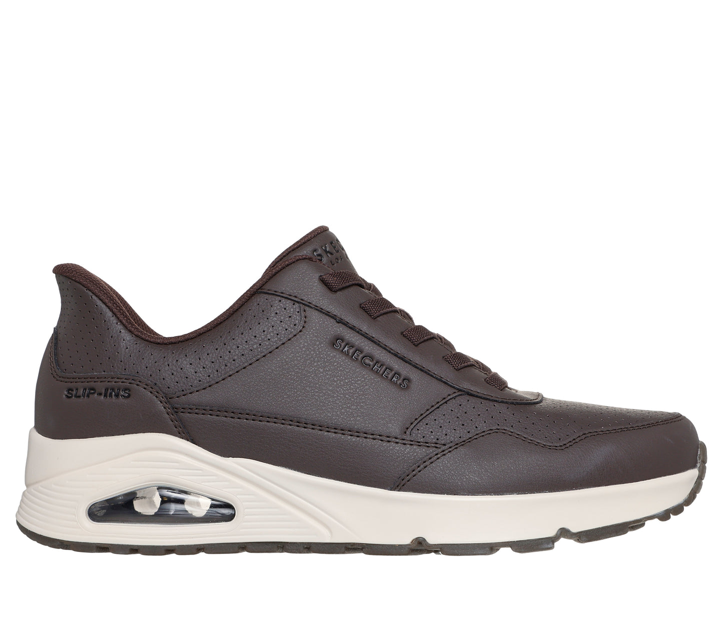 SKECHERS SLIP-INS: UNO - BANKSIA LUXE CHOCOLATE