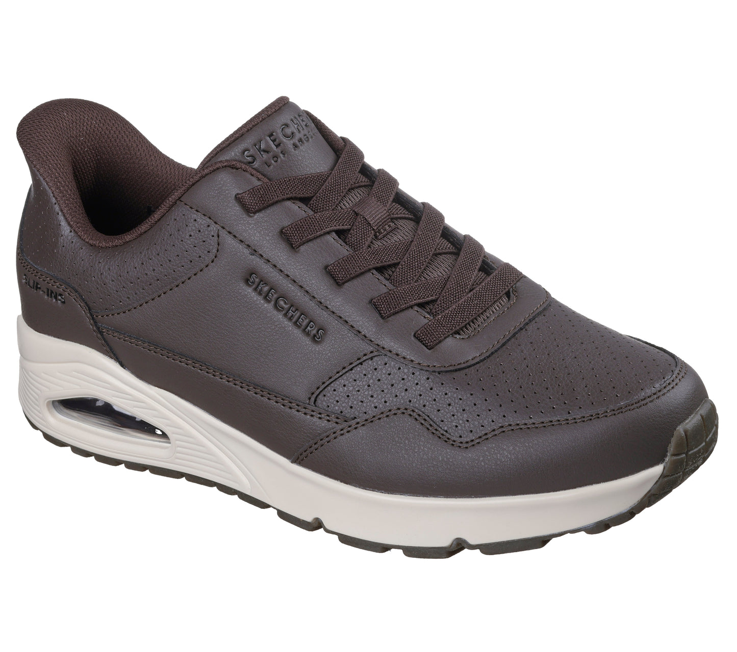 SKECHERS SLIP-INS: UNO - BANKSIA LUXE CHOCOLATE