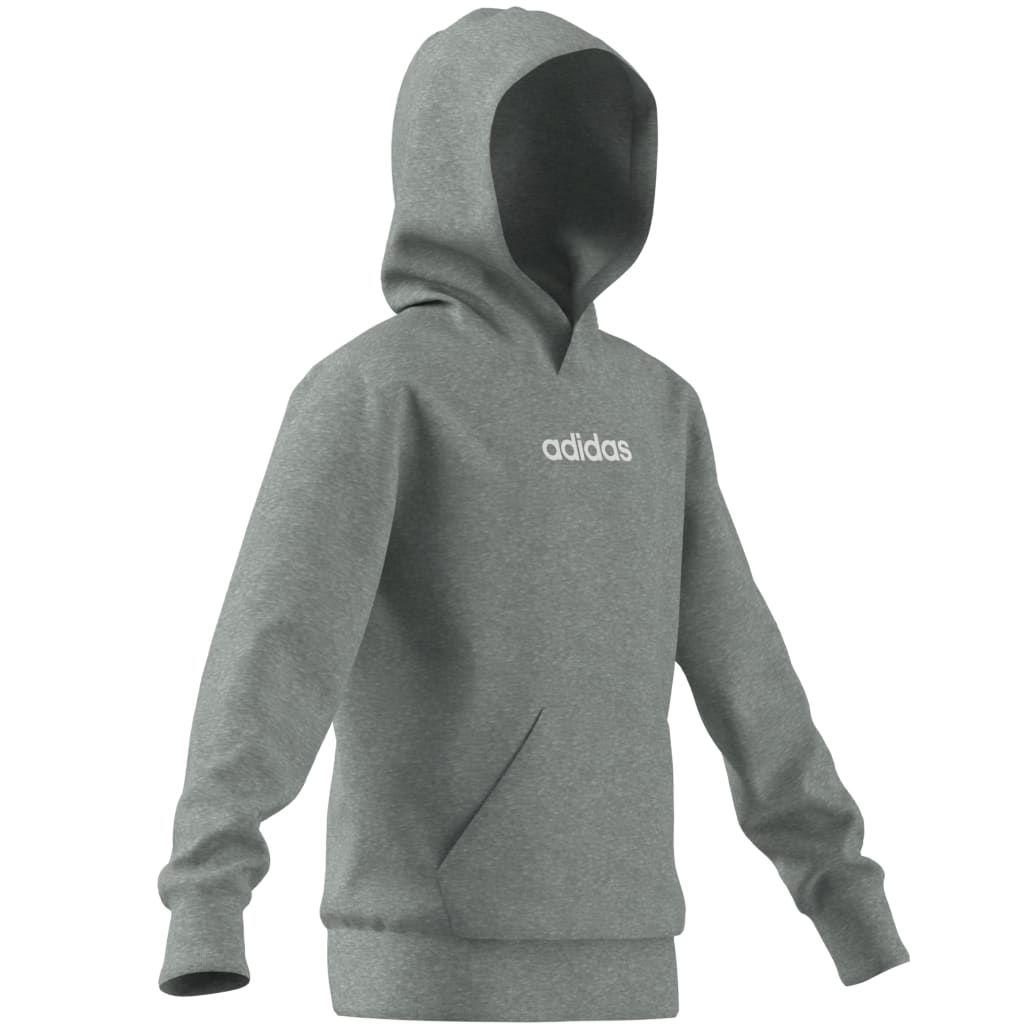 ADIDAS FLEECE HOODIE MGREYH/WHITE