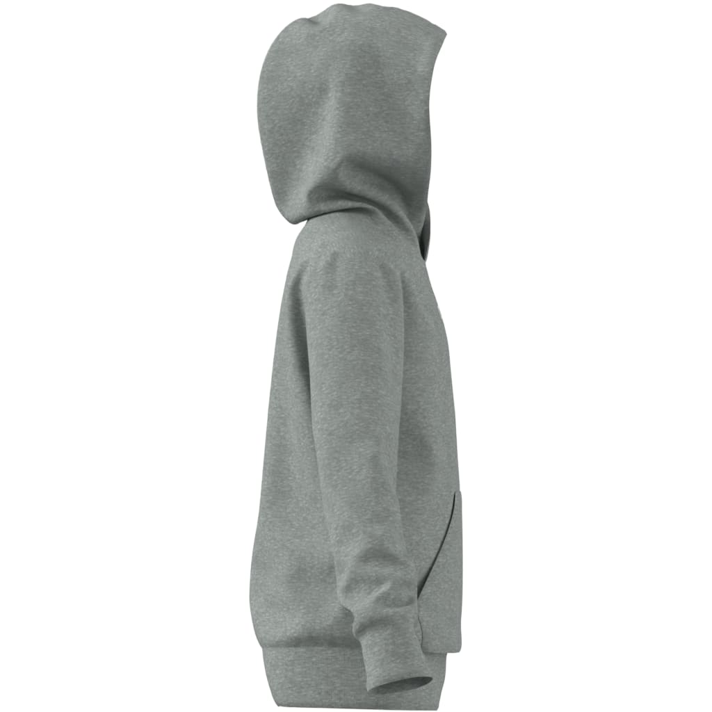 ADIDAS FLEECE HOODIE MGREYH/WHITE