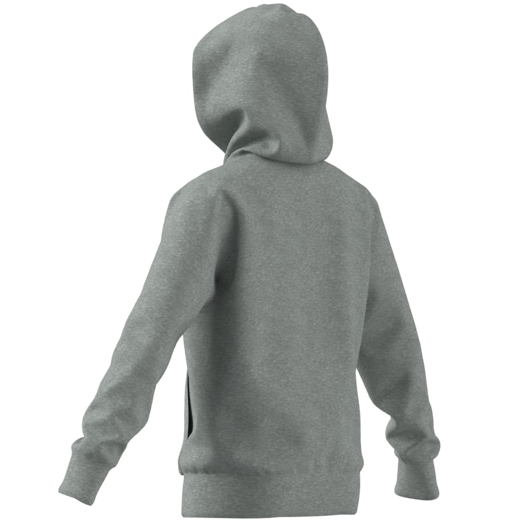 ADIDAS FLEECE HOODIE MGREYH/WHITE