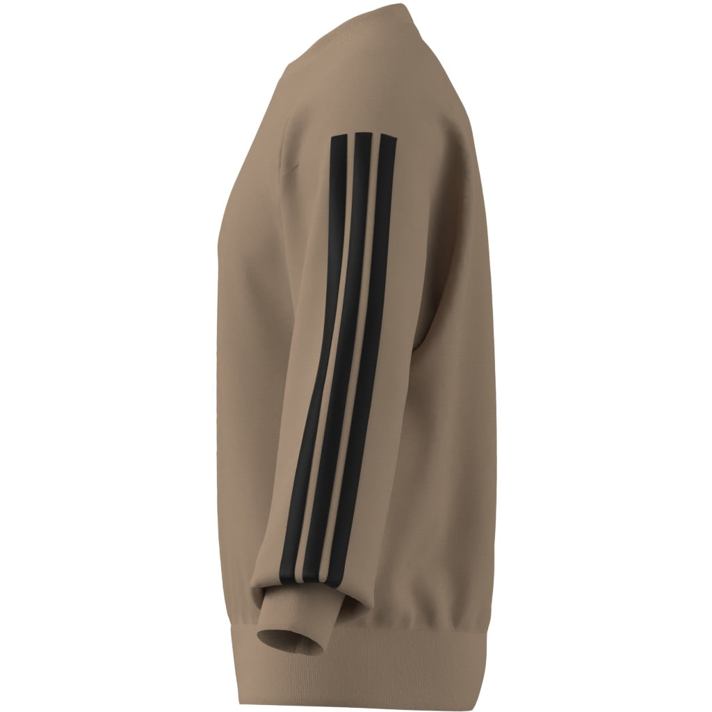 ADIDAS THREE STRIPES FLEECE SWEATSHIRT WARSAN/BLACK XL