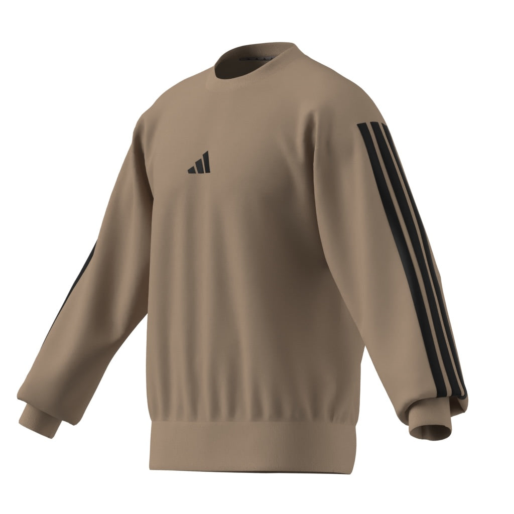 ADIDAS THREE STRIPES FLEECE SWEATSHIRT WARSAN/BLACK XL