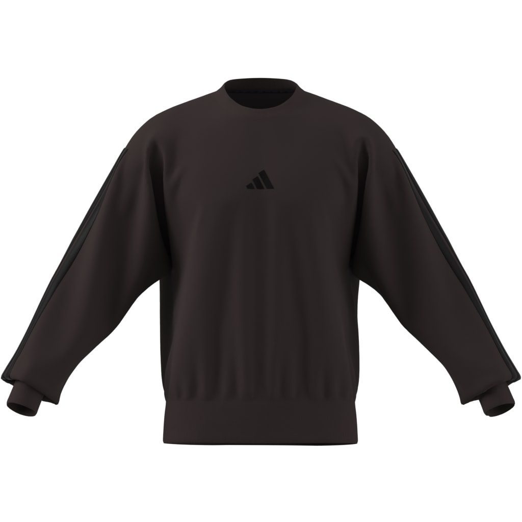 ADIDAS THREE STRIPES FLEECE SWEATER SHABRN/BLACK
