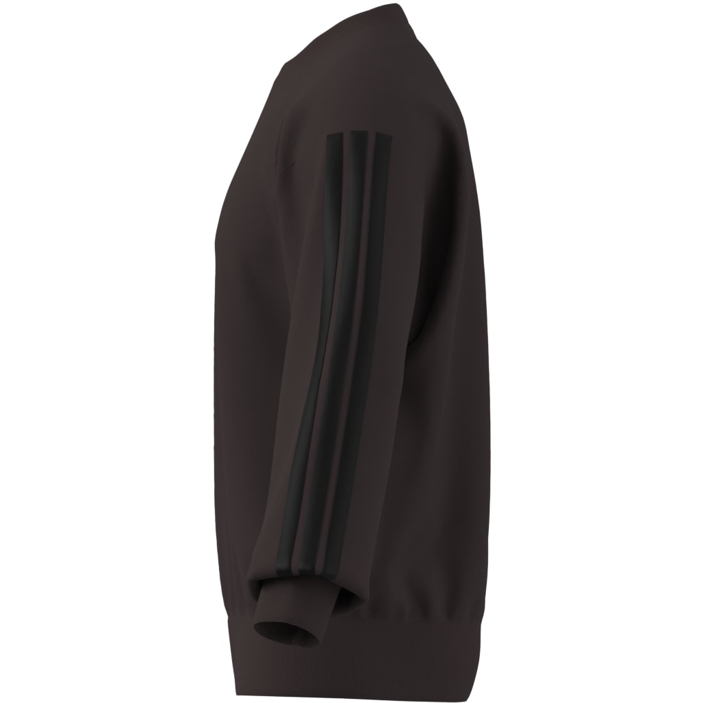 ADIDAS THREE STRIPES FLEECE SWEATER SHABRN/BLACK