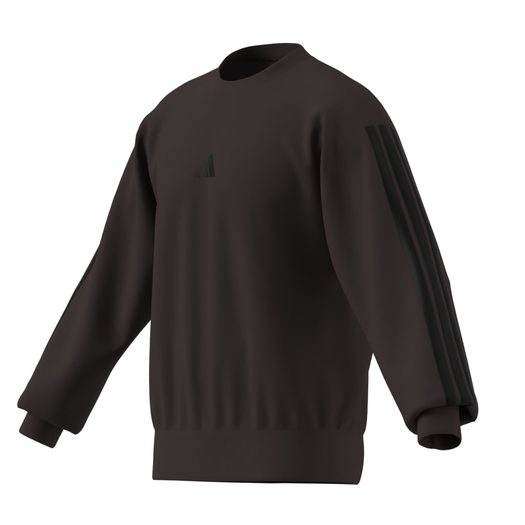 ADIDAS THREE STRIPES FLEECE SWEATER SHABRN/BLACK