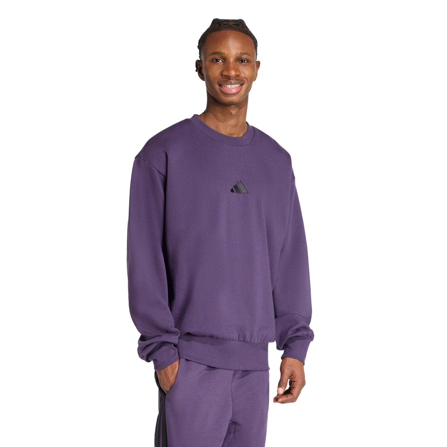 ADIDAS FEELCOZY SWEATER AURPLU / BLACK
