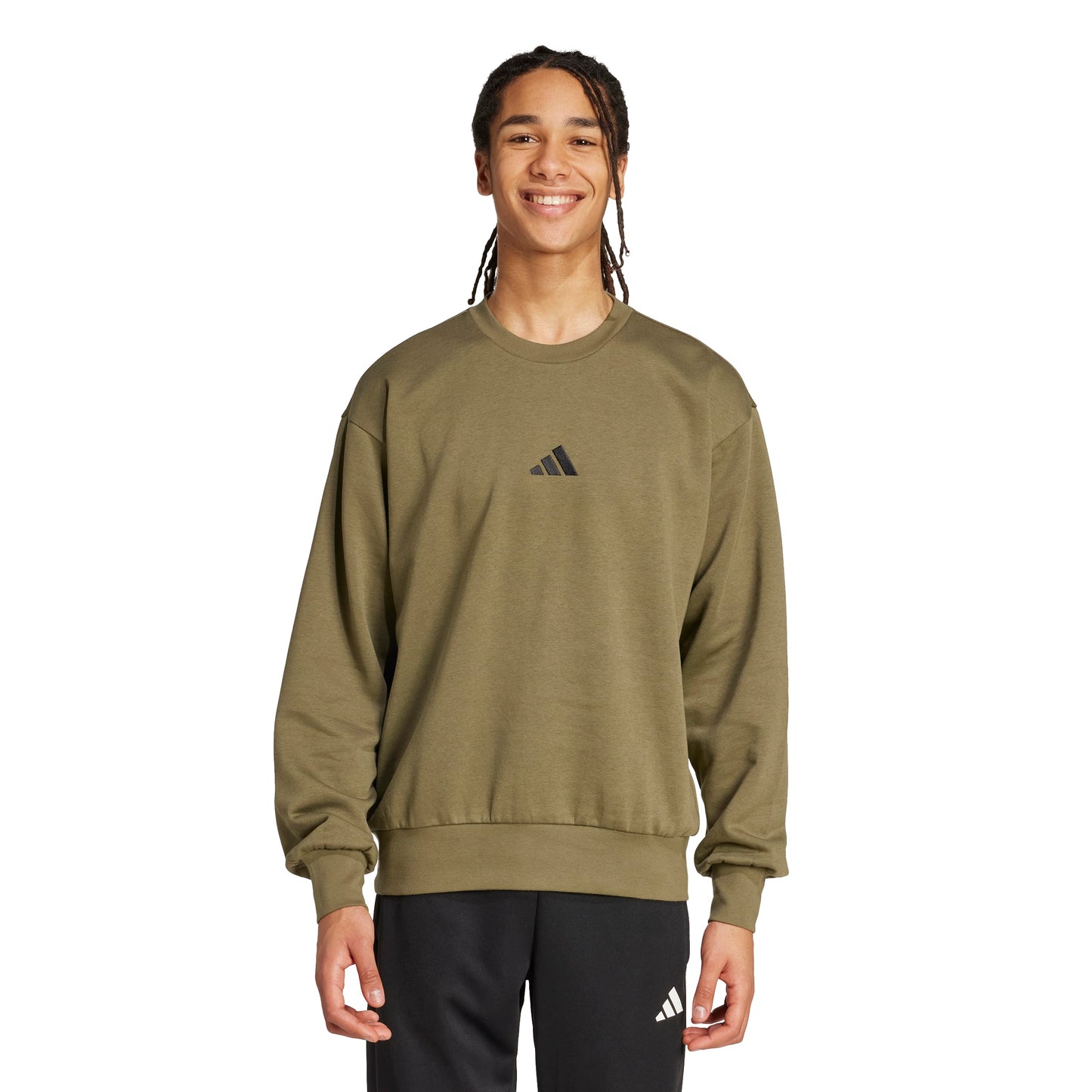 ADIDAS FEELCOZY SWEATER OLISTR/BLACK