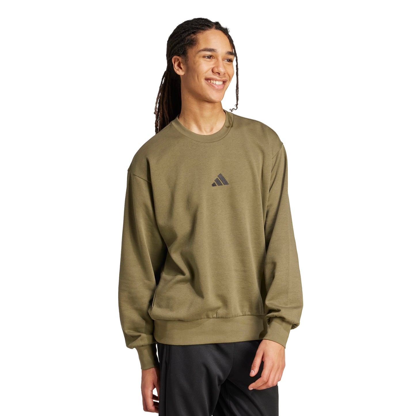 ADIDAS FEELCOZY SWEATER OLISTR/BLACK