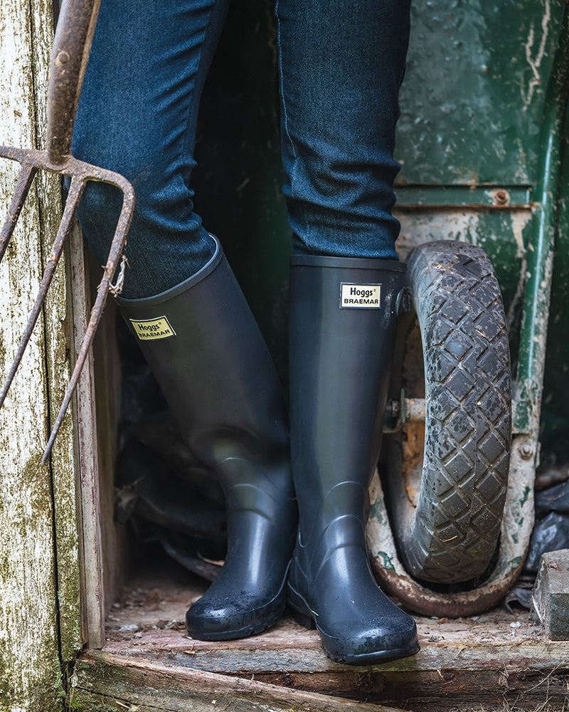 HOGGS OF FIFE BRAEMAR GREEN WELLINGTON BOOTS