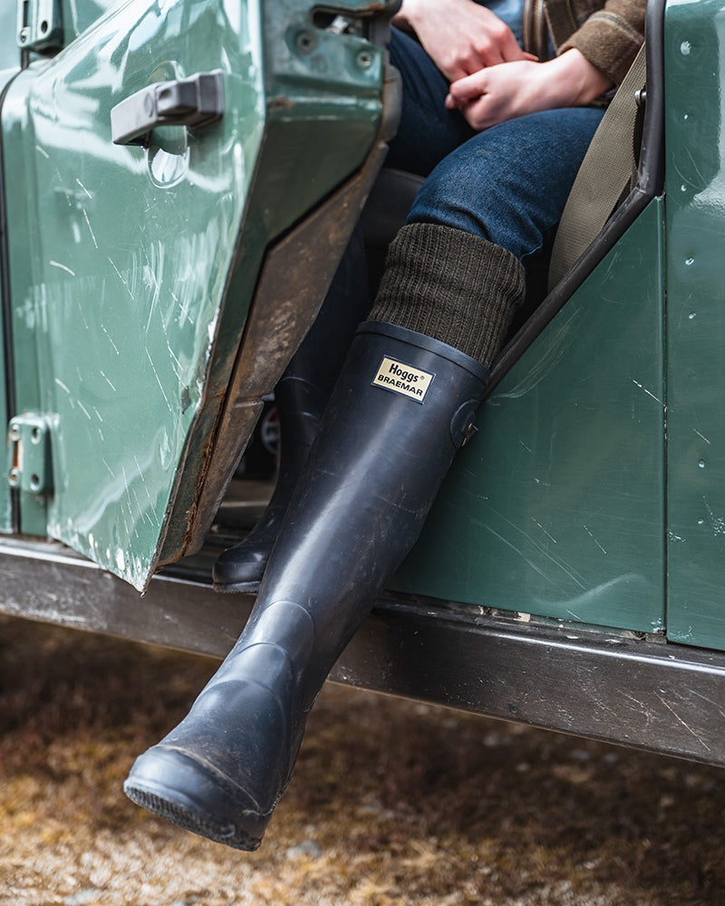 HOGGS OF FIFE BRAEMAR GREEN WELLINGTON BOOTS