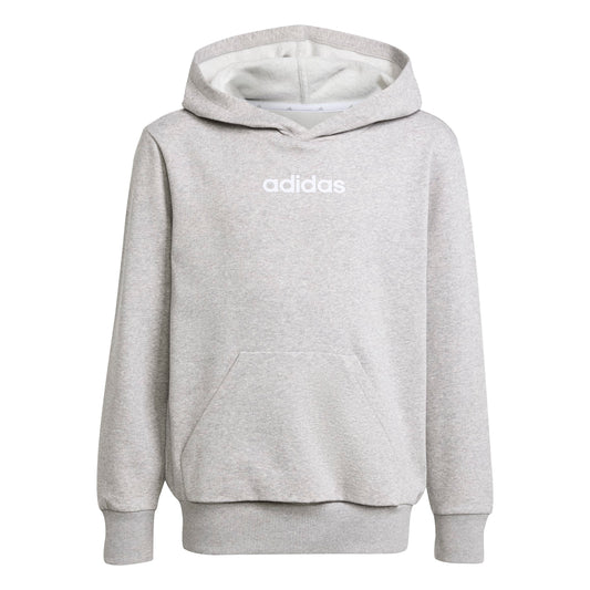 ADIDAS FLEECE HOODIE MGREYH/WHITE