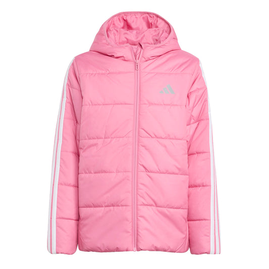 ADIDAS ESSENTIALS  THREE STRIPES JACKET PNKFUS/WHITE